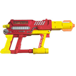 NERF Iron Strike Blaster Dart Gun Iron Man 2 Marvel Hasbro 2010 Red Tested